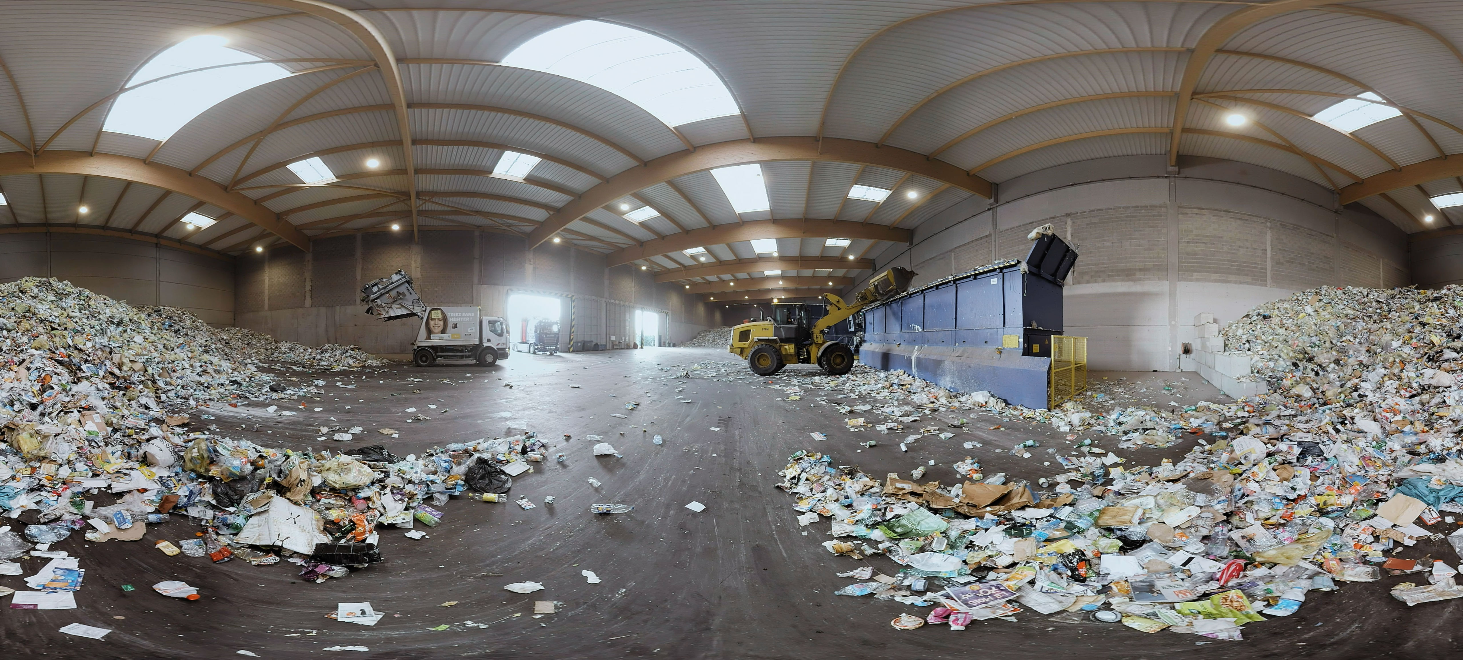 Paprec - Usine de recyclage - Une jolie idée - Agence de réalité virtuelle - Production de photo sphérique et de vidéo 360°