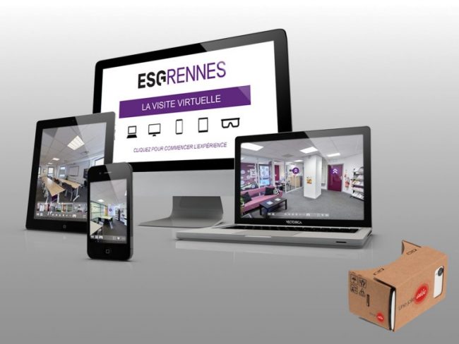 Ecole de commerce ESG Rennes - Une jolie idée - Agence de réalité virtuelle - Production de photo sphérique et de vidéo 360°